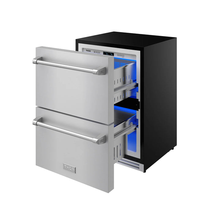 Thor Kitchen Gordon Ramsay 24" Undercounter Freezer Drawer in Stainless Steel (RZ24U)