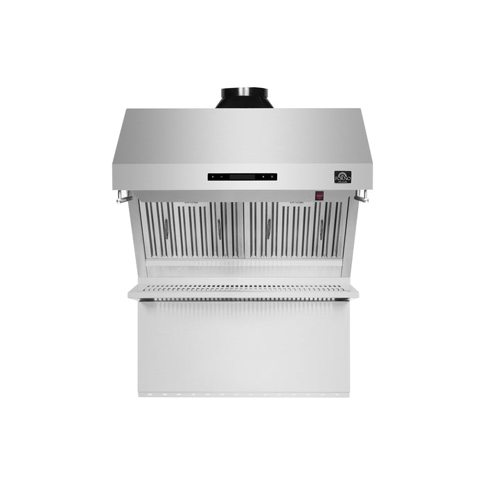 Forno Savona 30" 600 CFM Wall Mount Range Hood with Back Splash and Baffle Filters (FRHWM5029-30)