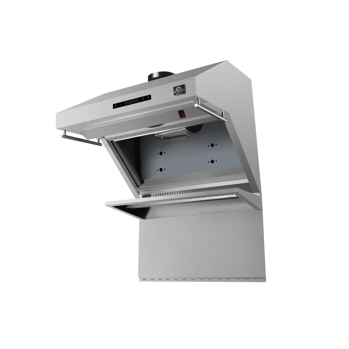 Forno Savona 30" 600 CFM Wall Mount Range Hood with Back Splash and Baffle Filters (FRHWM5029-30)