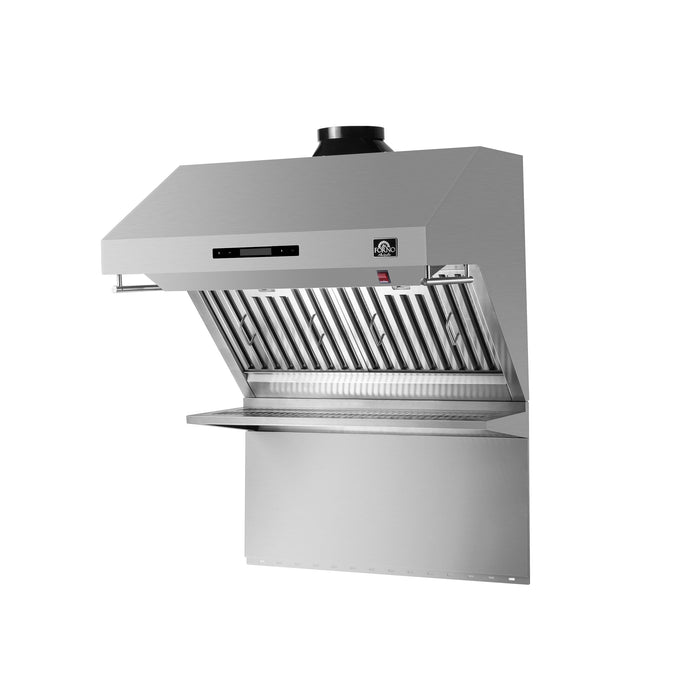 Forno Savona 30" 600 CFM Wall Mount Range Hood with Back Splash and Baffle Filters (FRHWM5029-30)
