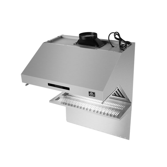 Forno Savona 30" 600 CFM Wall Mount Range Hood with Back Splash and Baffle Filters (FRHWM5029-30)