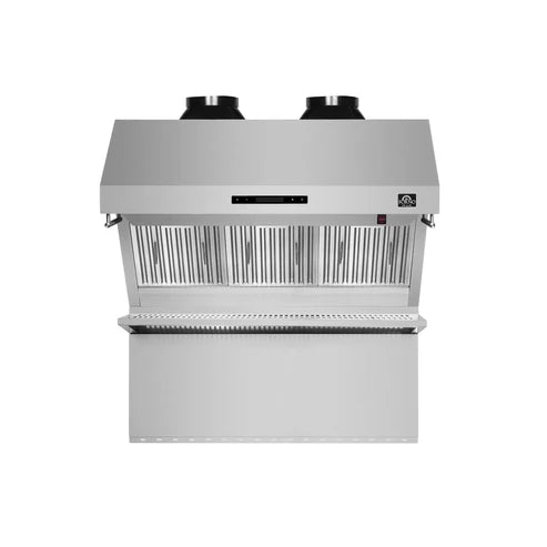 Forno Savona 36" 1,200 CFM Wall Mount Range Hood with Back Splash and Baffle Filters (FRHWM5029-36)