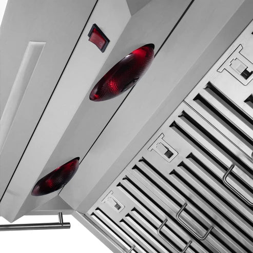 Forno Savona 36" 1,200 CFM Wall Mount Range Hood with Back Splash and Baffle Filters (FRHWM5029-36)