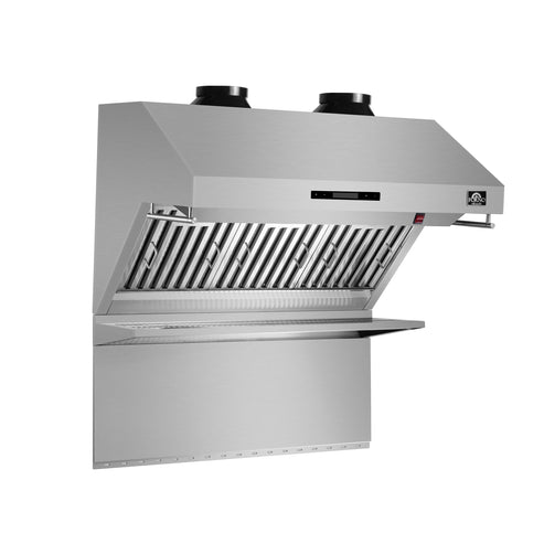 Forno Savona 36" 1,200 CFM Wall Mount Range Hood with Back Splash and Baffle Filters (FRHWM5029-36)