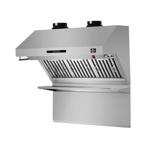 Forno Savona 36" 1,200 CFM Wall Mount Range Hood with Back Splash and Baffle Filters (FRHWM5029-36)