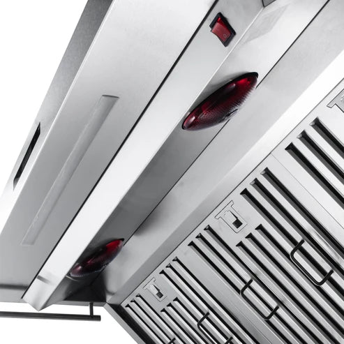 Forno Savona 48" 1,200 CFM Wall Mount Range Hood with Back Splash and Baffle Filters (FRHWM5029-48)