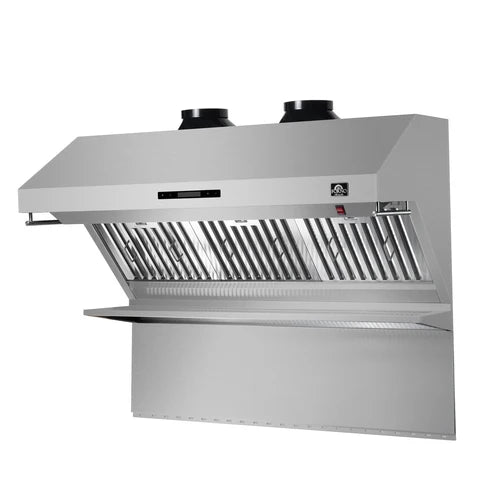 Forno Savona 48" 1,200 CFM Wall Mount Range Hood with Back Splash and Baffle Filters (FRHWM5029-48)