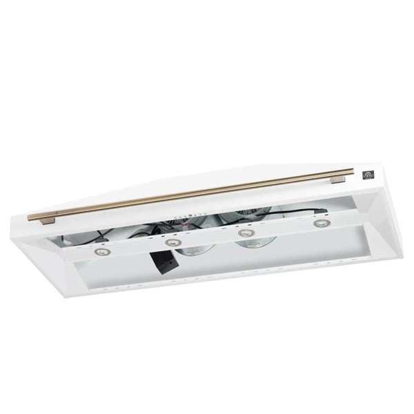 Forno Aria 60" 1200 CFM Convertible Wall Mount Range Hood with 4 Speeds, Ducted or Ductless Venting, Timer, Quiet Operation, and Charcoal Filters - Stainless Steel, Black, or White (FRHWM5095-60)