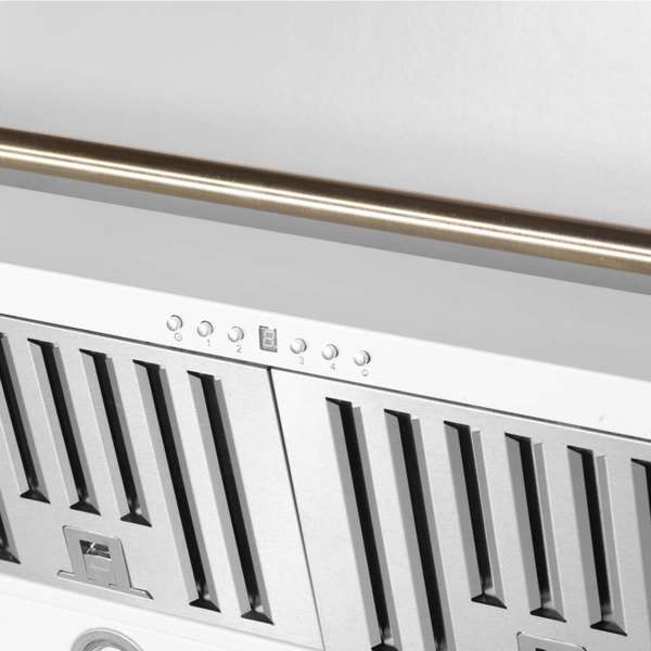 Forno Aria 60" 1200 CFM Convertible Wall Mount Range Hood with 4 Speeds, Ducted or Ductless Venting, Timer, Quiet Operation, and Charcoal Filters - Stainless Steel, Black, or White (FRHWM5095-60)