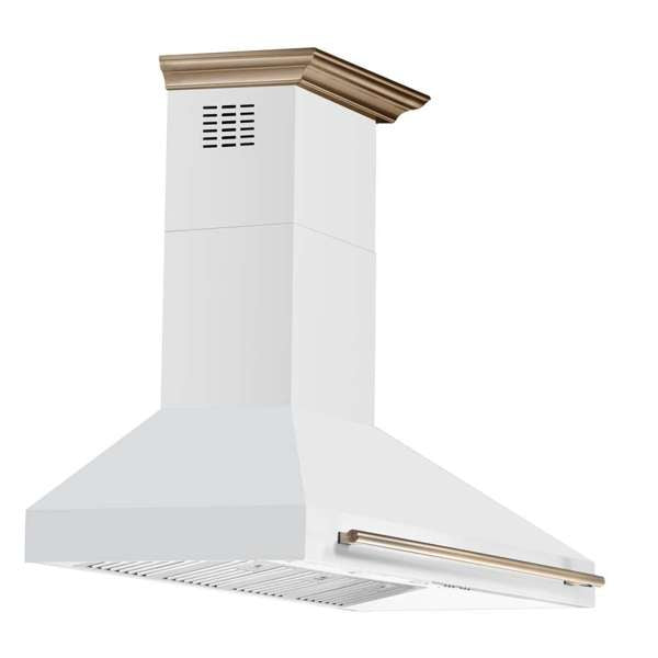 Forno Aria 60" 1200 CFM Convertible Wall Mount Range Hood with 4 Speeds, Ducted or Ductless Venting, Timer, Quiet Operation, and Charcoal Filters - Stainless Steel, Black, or White (FRHWM5095-60)