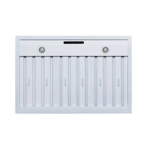 Forno Ambassador Valente 36" 427 CFM Wall Mount Range Hood with 3 Speeds, LED Light in Fingerprint Resistant-Black or White Antique Brass and Copper Rivet Trim (FRHWM5099-36CPBLK)