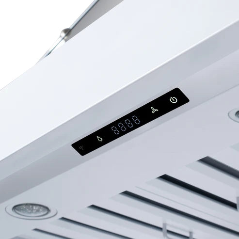 Forno Ambassador Valente 48" 304 CFM Wall Mount Range Hood with 3 Speeds, LED Light in Fingerprint Resistant- Black or White Antique Brass and Copper Rivet Trim (FRHWM5099-48CPBLK)