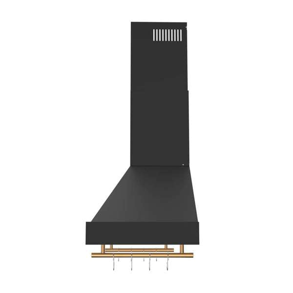 Forno Venezia 48" Wall-Mounted Ducted Range Hood with Adjustable Height, Baffle Filters, Touch Controls and LED Lights - Stainless Steel, Black, or White (FRHWM5503-48)