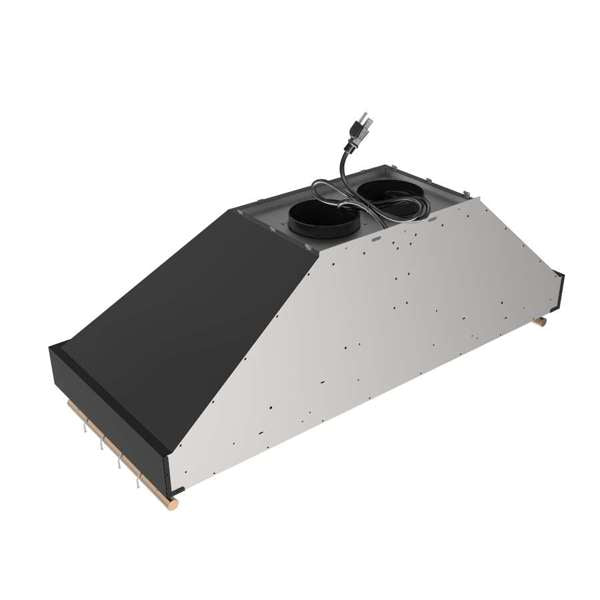 Forno Venezia 48" Wall-Mounted Ducted Range Hood with Adjustable Height, Baffle Filters, Touch Controls and LED Lights - Stainless Steel, Black, or White (FRHWM5503-48)
