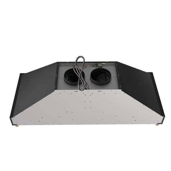 Forno Venezia 48" Wall-Mounted Ducted Range Hood with Adjustable Height, Baffle Filters, Touch Controls and LED Lights - Stainless Steel, Black, or White (FRHWM5503-48)
