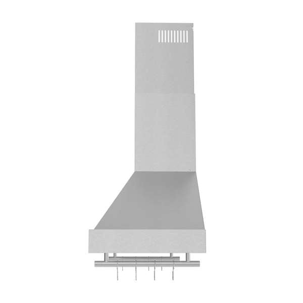 Forno Venezia 48" Wall-Mounted Ducted Range Hood with Adjustable Height, Baffle Filters, Touch Controls and LED Lights - Stainless Steel, Black, or White (FRHWM5503-48)