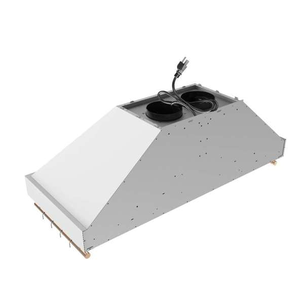 Forno Venezia 48" Wall-Mounted Ducted Range Hood with Adjustable Height, Baffle Filters, Touch Controls and LED Lights - Stainless Steel, Black, or White (FRHWM5503-48)