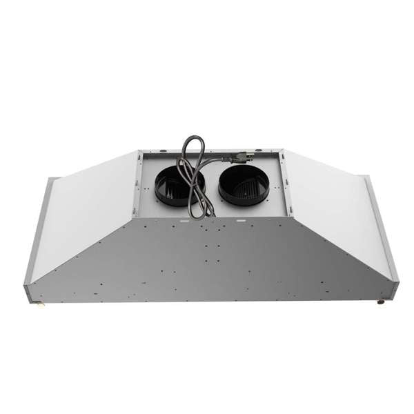 Forno Venezia 48" Wall-Mounted Ducted Range Hood with Adjustable Height, Baffle Filters, Touch Controls and LED Lights - Stainless Steel, Black, or White (FRHWM5503-48)