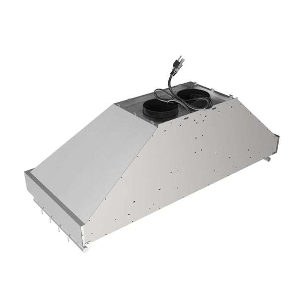 Forno Venezia 48" Wall-Mounted Ducted Range Hood with Adjustable Height, Baffle Filters, Touch Controls and LED Lights - Stainless Steel, Black, or White (FRHWM5503-48)
