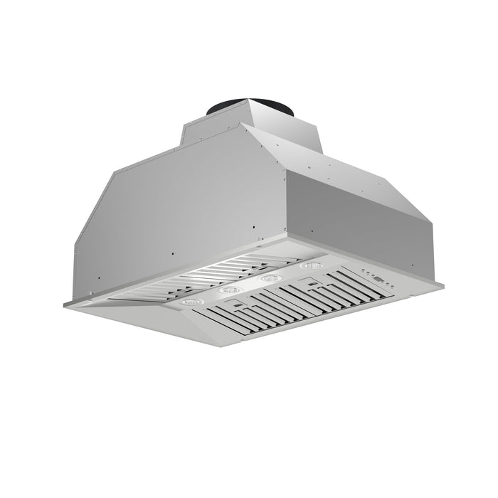 Forno Altilia 36'' 1,200 CFM Insert Range Hood in Stainless Steel with LED Lighting and Baffle Filters (FRHRE5337-36)