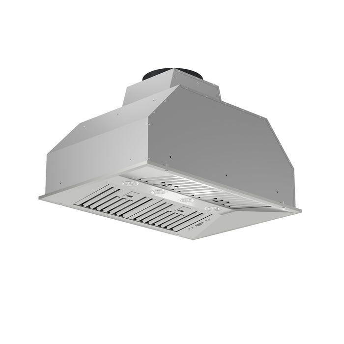 Forno Altilia 36'' 1,200 CFM Insert Range Hood in Stainless Steel with LED Lighting and Baffle Filters (FRHRE5337-36)