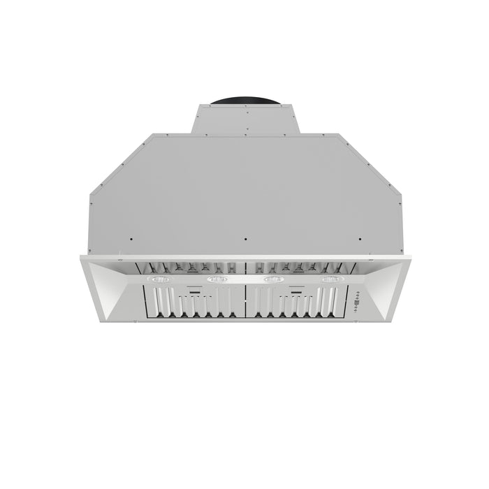 Forno Altilia 36'' 1,200 CFM Insert Range Hood in Stainless Steel with LED Lighting and Baffle Filters (FRHRE5337-36)