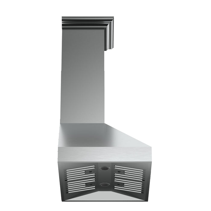 Forno Orvieto 30" 600 CFM Wall Mount Range Hood in Stainless Steel with Baffle Filters &amp; Chimney (FRHWM5094-30)