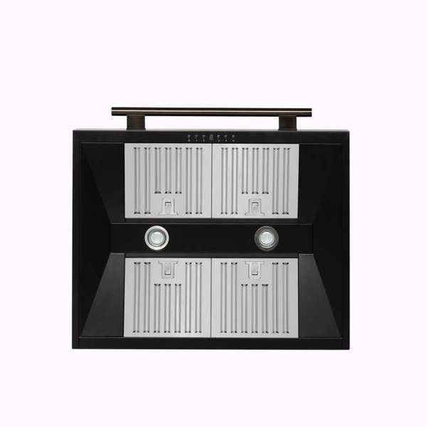 Forno Aria 30" 600 CFM Convertible Wall Mount Range Hood with 4-Speeds, Ducted or Ductless Venting, Timer, Quiet Operation, and Charcoal Filters - Stainless Steel, Black, or White (FRHWM5095-30)