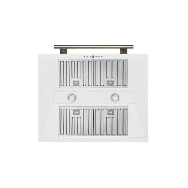 Forno Aria 30" 600 CFM Convertible Wall Mount Range Hood with 4-Speeds, Ducted or Ductless Venting, Timer, Quiet Operation, and Charcoal Filters - Stainless Steel, Black, or White (FRHWM5095-30)