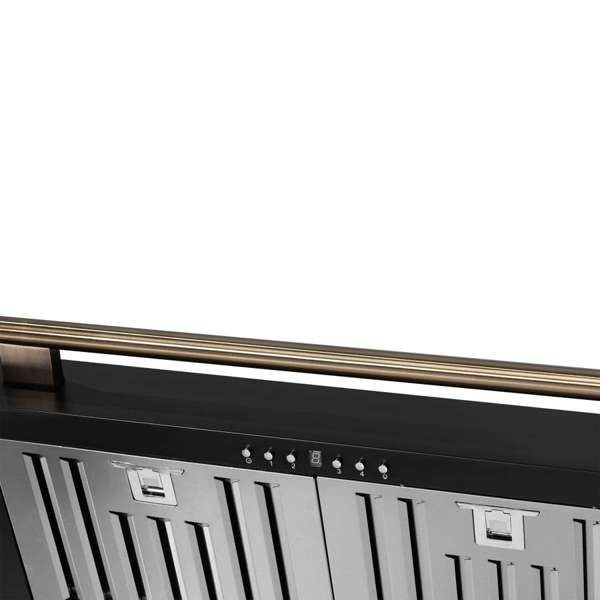 Forno Aria 36" 1200 CFM Convertible Wall Mount Range Hood with 4 Speeds, Ducted or Ductless Venting, Timer, Quiet Operation, and Charcoal Filters - Stainless Steel, Black, or White (FRHWM5095-36)