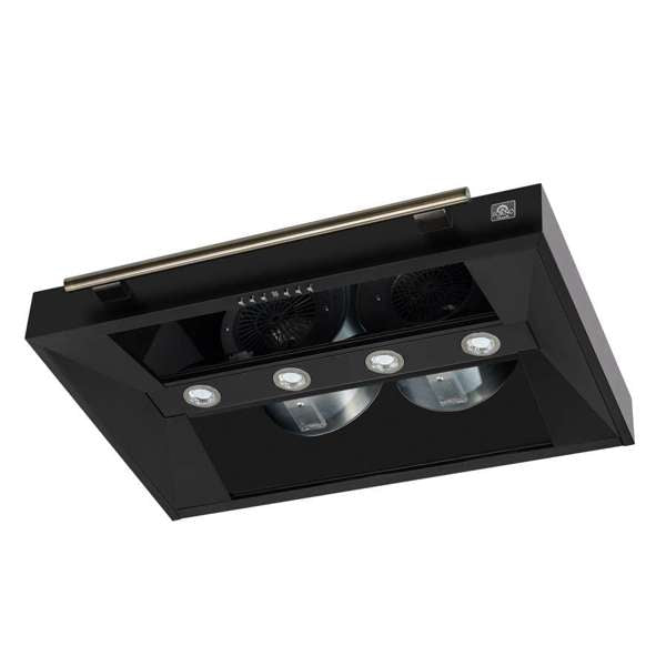 Forno Aria 36" 1200 CFM Convertible Wall Mount Range Hood with 4 Speeds, Ducted or Ductless Venting, Timer, Quiet Operation, and Charcoal Filters - Stainless Steel, Black, or White (FRHWM5095-36)