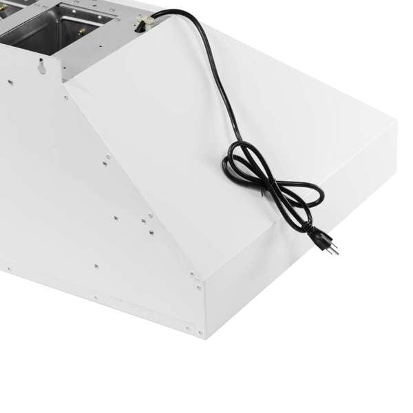 Forno Aria 36" 1200 CFM Convertible Wall Mount Range Hood with 4 Speeds, Ducted or Ductless Venting, Timer, Quiet Operation, and Charcoal Filters - Stainless Steel, Black, or White (FRHWM5095-36)
