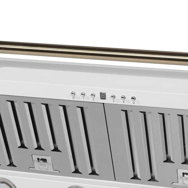Forno Aria 36" 1200 CFM Convertible Wall Mount Range Hood with 4 Speeds, Ducted or Ductless Venting, Timer, Quiet Operation, and Charcoal Filters - Stainless Steel, Black, or White (FRHWM5095-36)