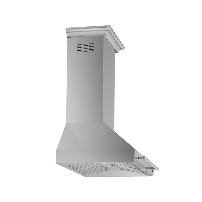 Forno Aria 36" 1200 CFM Convertible Wall Mount Range Hood with 4 Speeds, Ducted or Ductless Venting, Timer, Quiet Operation, and Charcoal Filters - Stainless Steel, Black, or White (FRHWM5095-36)