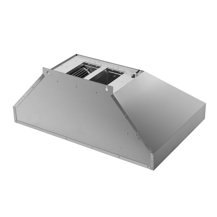 Forno Aria 36" 1200 CFM Convertible Wall Mount Range Hood with 4 Speeds, Ducted or Ductless Venting, Timer, Quiet Operation, and Charcoal Filters - Stainless Steel, Black, or White (FRHWM5095-36)