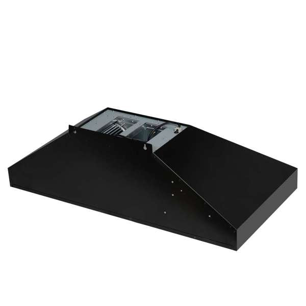 Forno Aria 48" 1200 CFM Convertible Wall Mount Range Hood with 4 Speeds, Ducted or Ductless Venting, Timer, Quiet Operation, and Charcoal Filters - Stainless Steel, Black, or White (FRHWM5095-48)