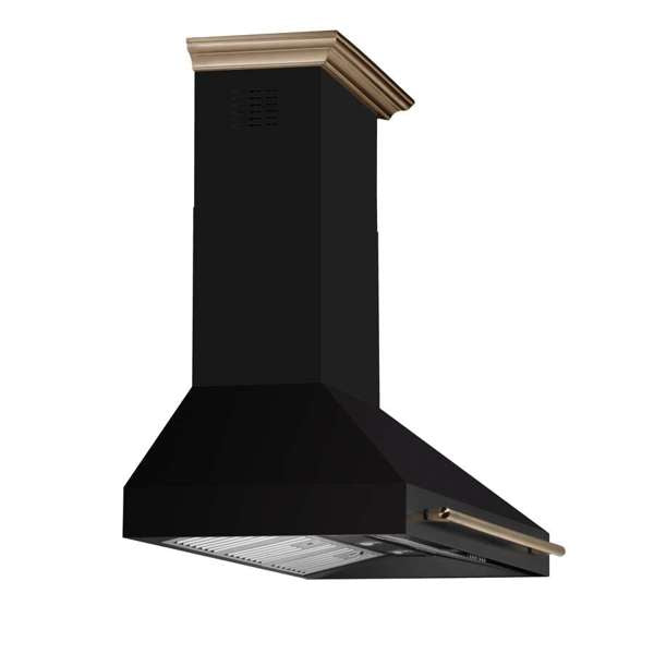 Forno Aria 48" 1200 CFM Convertible Wall Mount Range Hood with 4 Speeds, Ducted or Ductless Venting, Timer, Quiet Operation, and Charcoal Filters - Stainless Steel, Black, or White (FRHWM5095-48)