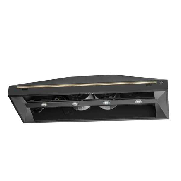 Forno Aria 60" 1200 CFM Convertible Wall Mount Range Hood with 4 Speeds, Ducted or Ductless Venting, Timer, Quiet Operation, and Charcoal Filters - Stainless Steel, Black, or White (FRHWM5095-60)