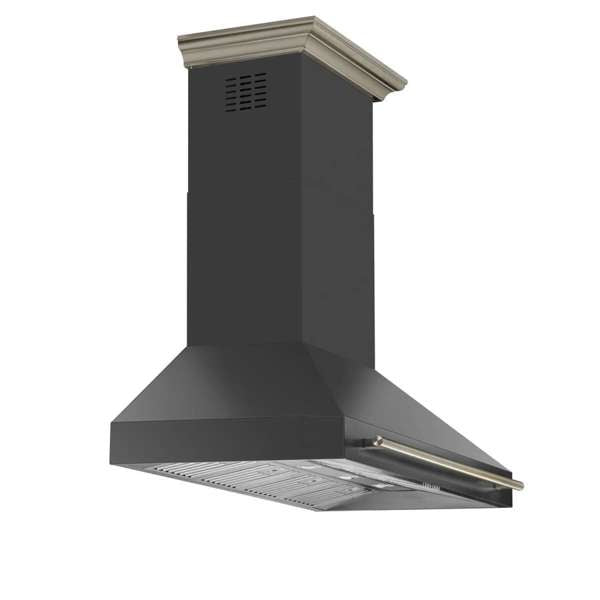 Forno Aria 60" 1200 CFM Convertible Wall Mount Range Hood with 4 Speeds, Ducted or Ductless Venting, Timer, Quiet Operation, and Charcoal Filters - Stainless Steel, Black, or White (FRHWM5095-60)