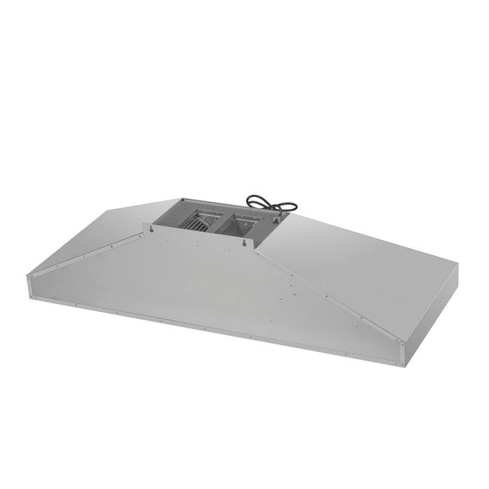 Forno Aria 60" 1200 CFM Convertible Wall Mount Range Hood with 4 Speeds, Ducted or Ductless Venting, Timer, Quiet Operation, and Charcoal Filters - Stainless Steel, Black, or White (FRHWM5095-60)