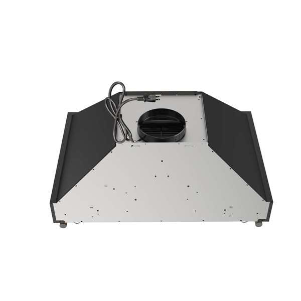 Forno Venezia 30" 370 CFM Wall-Mounted Ducted Range Hood with Adjustable Height, Baffle Filters, Touch Controls and LED Lights - Stainless Steel, Black, or White (FRHWM5503-30)