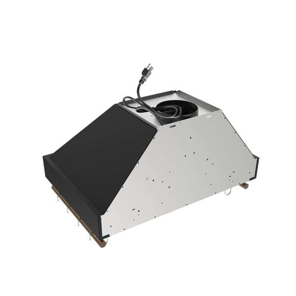 Forno Venezia 30" 370 CFM Wall-Mounted Ducted Range Hood with Adjustable Height, Baffle Filters, Touch Controls and LED Lights - Stainless Steel, Black, or White (FRHWM5503-30)