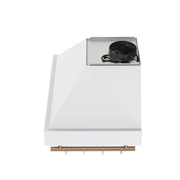 Forno Venezia 30" 370 CFM Wall-Mounted Ducted Range Hood with Adjustable Height, Baffle Filters, Touch Controls and LED Lights - Stainless Steel, Black, or White (FRHWM5503-30)