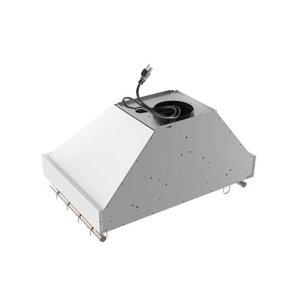 Forno Venezia 30" 370 CFM Wall-Mounted Ducted Range Hood with Adjustable Height, Baffle Filters, Touch Controls and LED Lights - Stainless Steel, Black, or White (FRHWM5503-30)