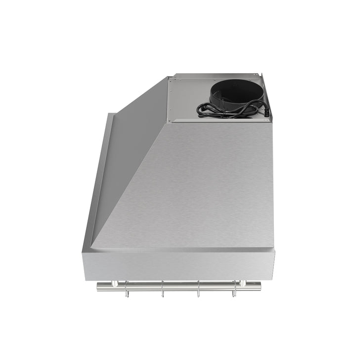 Forno Venezia 30" 370 CFM Wall-Mounted Ducted Range Hood with Adjustable Height, Baffle Filters, Touch Controls and LED Lights - Stainless Steel, Black, or White (FRHWM5503-30)