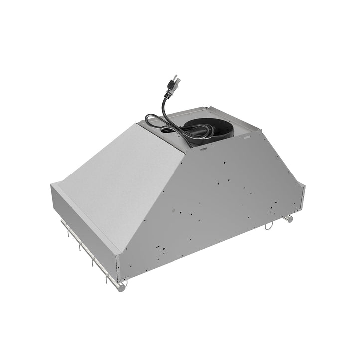 Forno Venezia 30" 370 CFM Wall-Mounted Ducted Range Hood with Adjustable Height, Baffle Filters, Touch Controls and LED Lights - Stainless Steel, Black, or White (FRHWM5503-30)