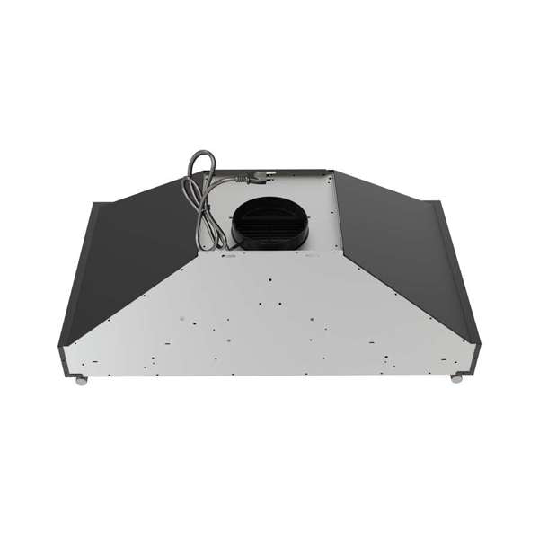 Forno Venezia 36" 370 CFM Wall-Mounted Ducted Range Hood with Adjustable Height, Baffle Filters, Touch Controls and LED Lights - Stainless Steel, Black, or White (FRHWM5503-36)