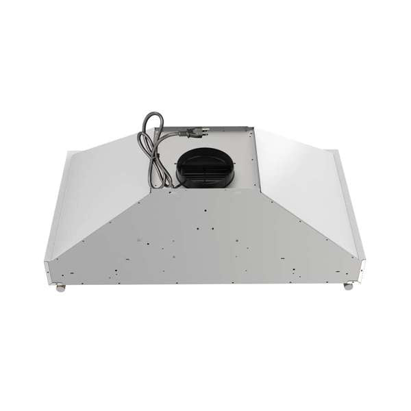 Forno Venezia 36" 370 CFM Wall-Mounted Ducted Range Hood with Adjustable Height, Baffle Filters, Touch Controls and LED Lights - Stainless Steel, Black, or White (FRHWM5503-36)