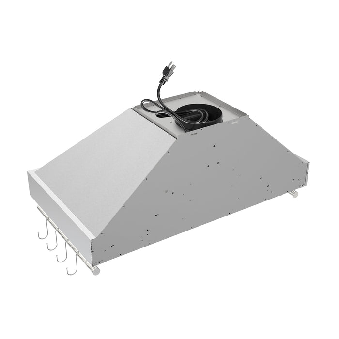 Forno Venezia 36" 370 CFM Wall-Mounted Ducted Range Hood with Adjustable Height, Baffle Filters, Touch Controls and LED Lights - Stainless Steel, Black, or White (FRHWM5503-36)