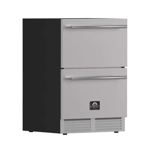 Forno Cosenza 24" 4.69 cu. ft. Built-In Indoor/Outdoor Drawer Freezer with Ice Maker (FDRBI1838-24S)